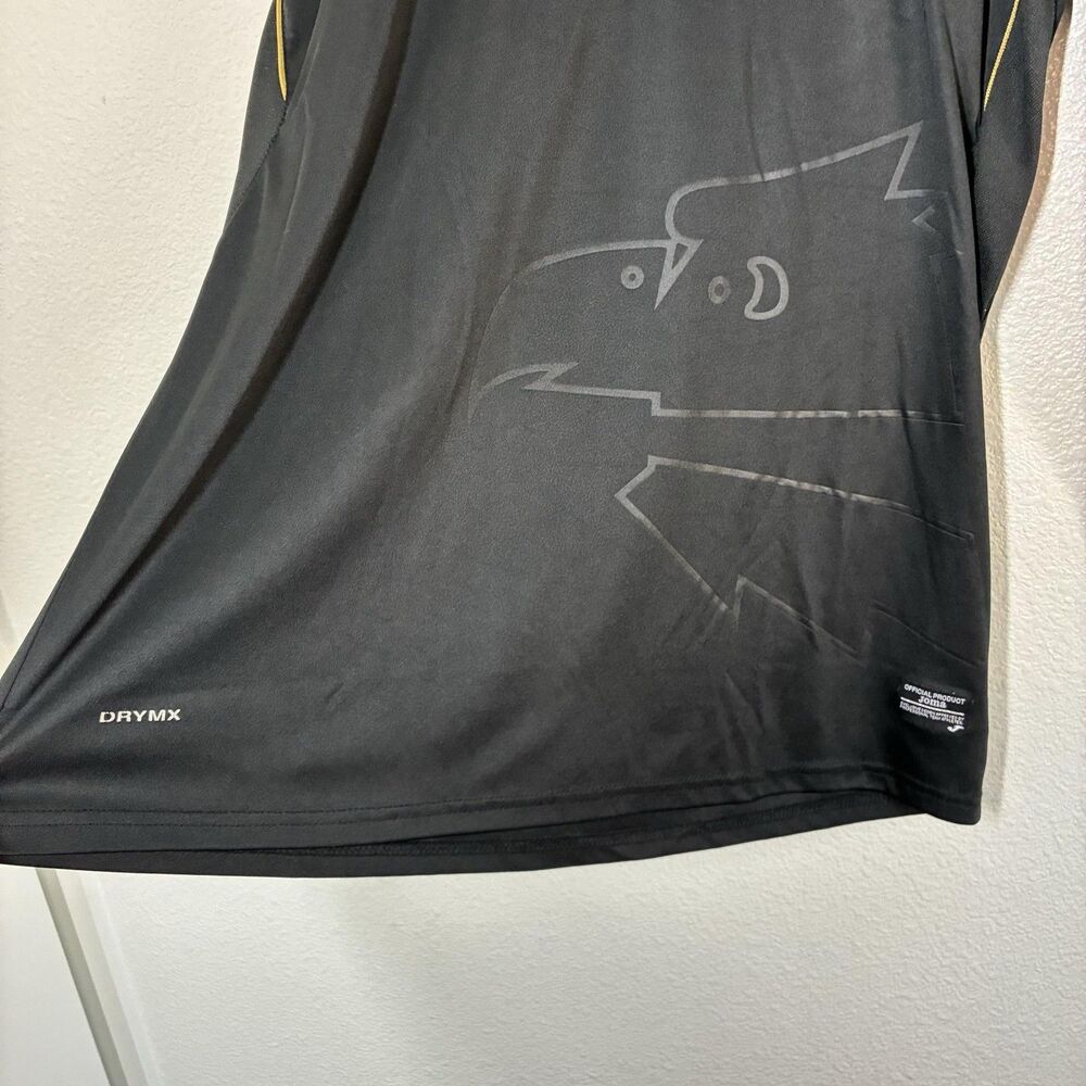 Eagle Logo Jersey Mens 2XL Black Gold Soccer Football Joma DRY MX Long Sleeve - Picture 10 of 15